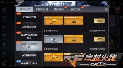 CF手游安卓苹果互通及任达华礼包_黄金版创新设计计划 v4.374 攻略与福利